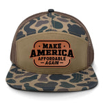 Make America Affordable Again 7 Panel Camo Hat - Delta
