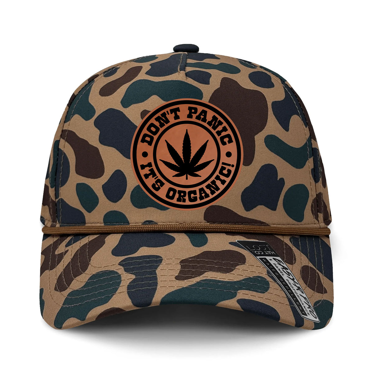 Don't Panic It's Organic Performance Leather Patch Hat