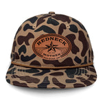 Redneck Mother Flat Bill Rope Leather Patch Hat