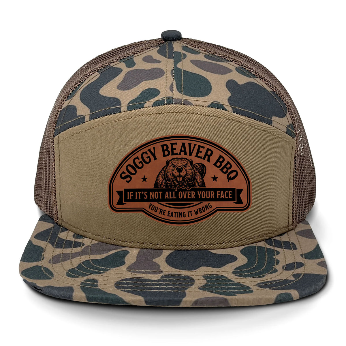 Soggy Beaver BBQ 7 Panel Hat
