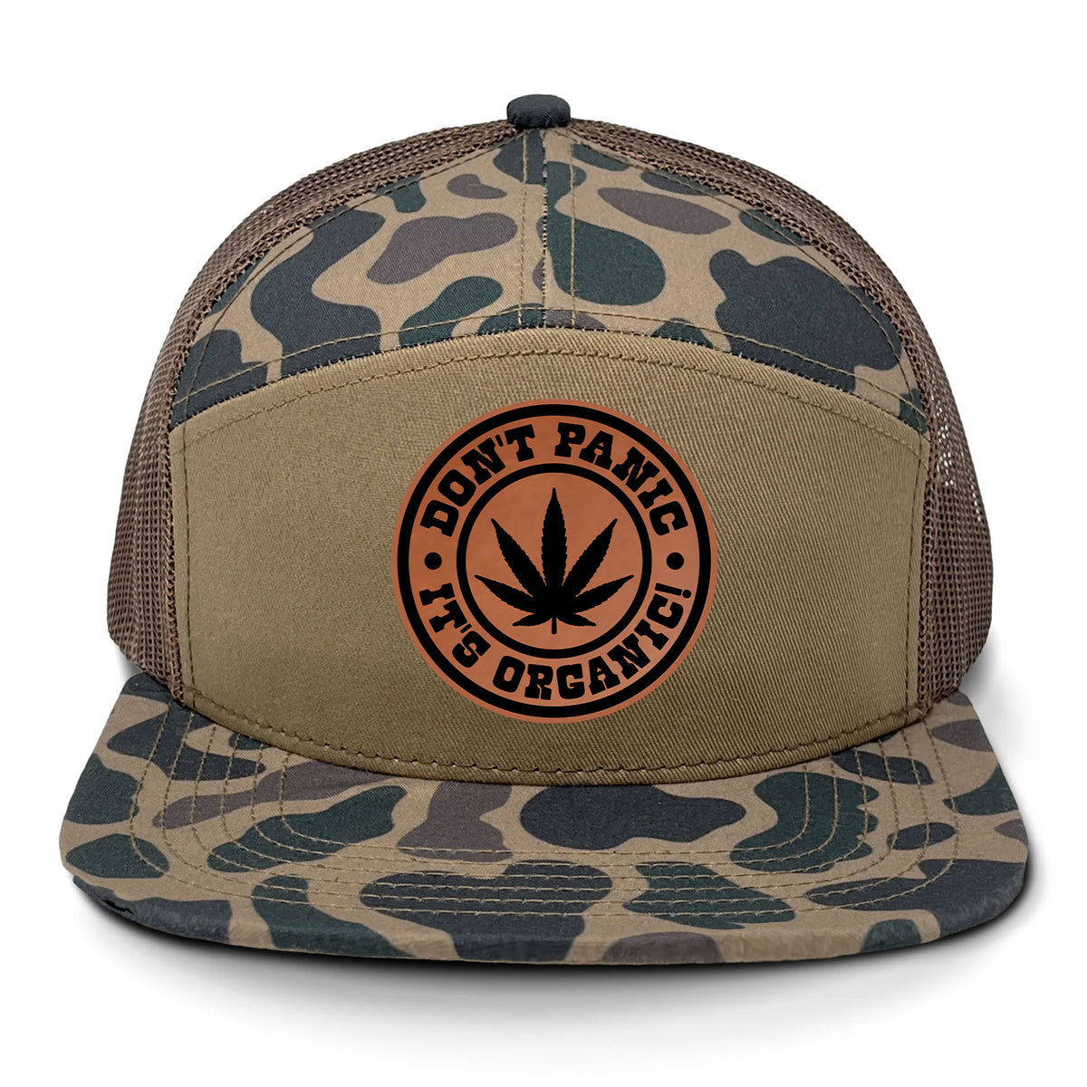 Don't Panic It's Organic 7 Panel Hat