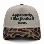 Apparently, I Like Football Embroidered Hat