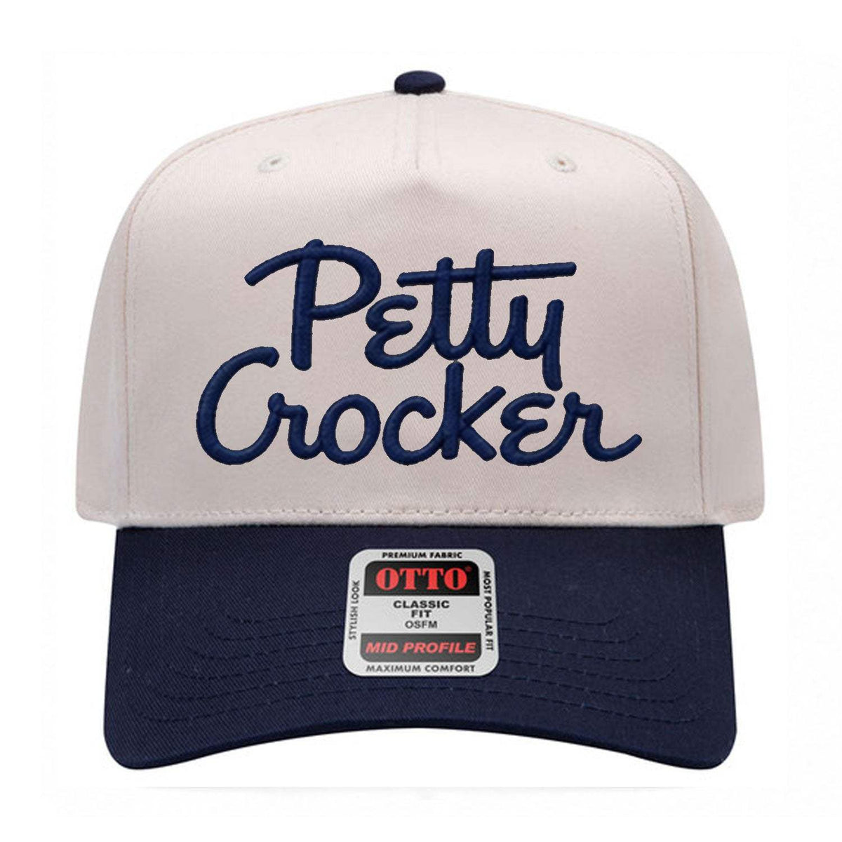 Petty Crocker Embroidered Hat - Natural / Navy