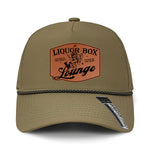 The Liquor Box Lounge Performance Leather Patch Hat