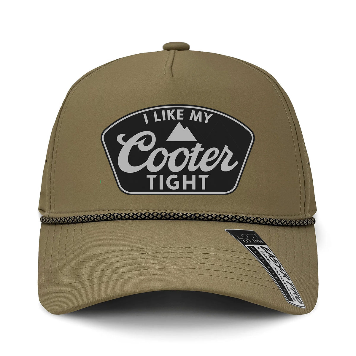 I Like My Cooter Tight Performance Leather Patch Hat