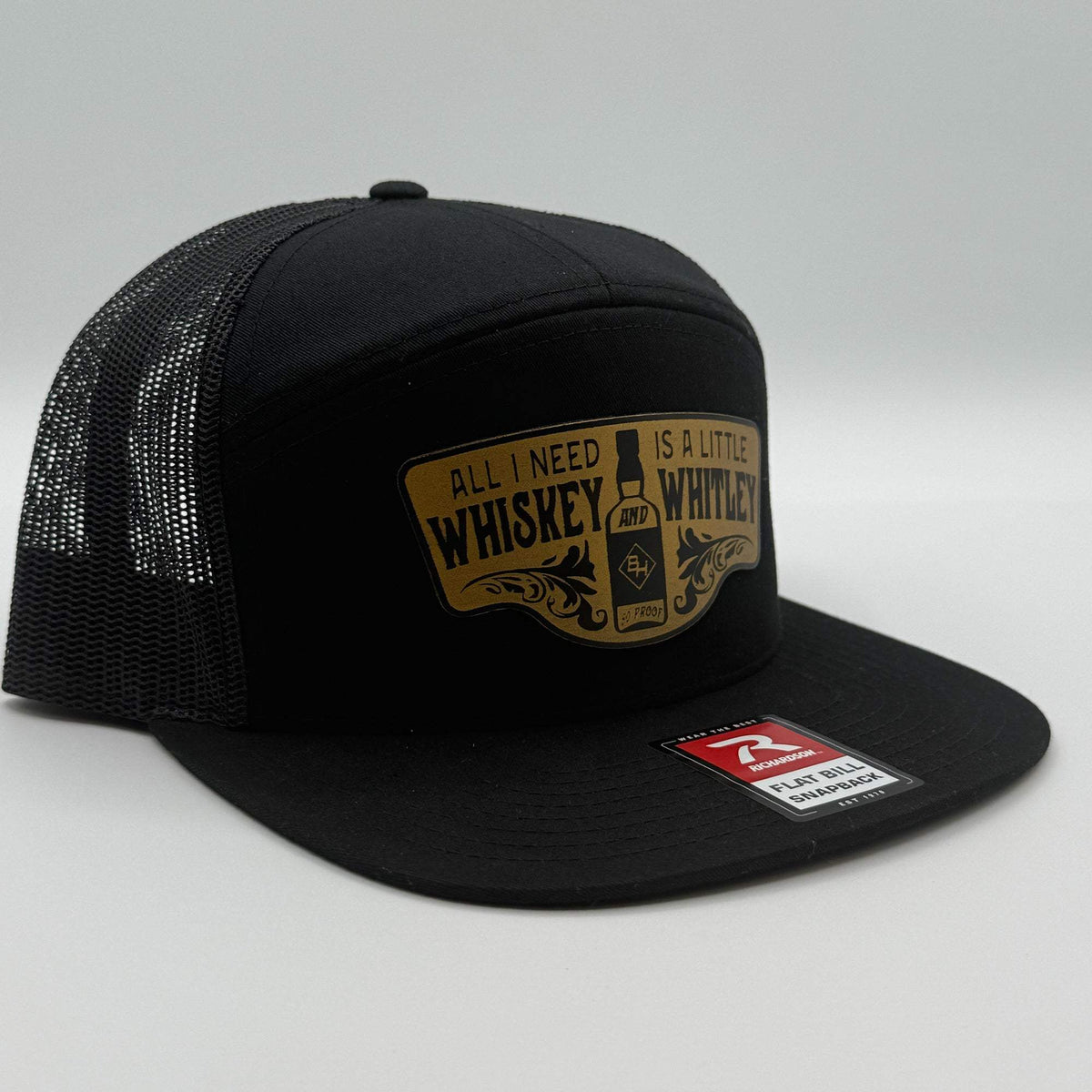 Whiskey & Whitley Patch Hat - Black / Gold
