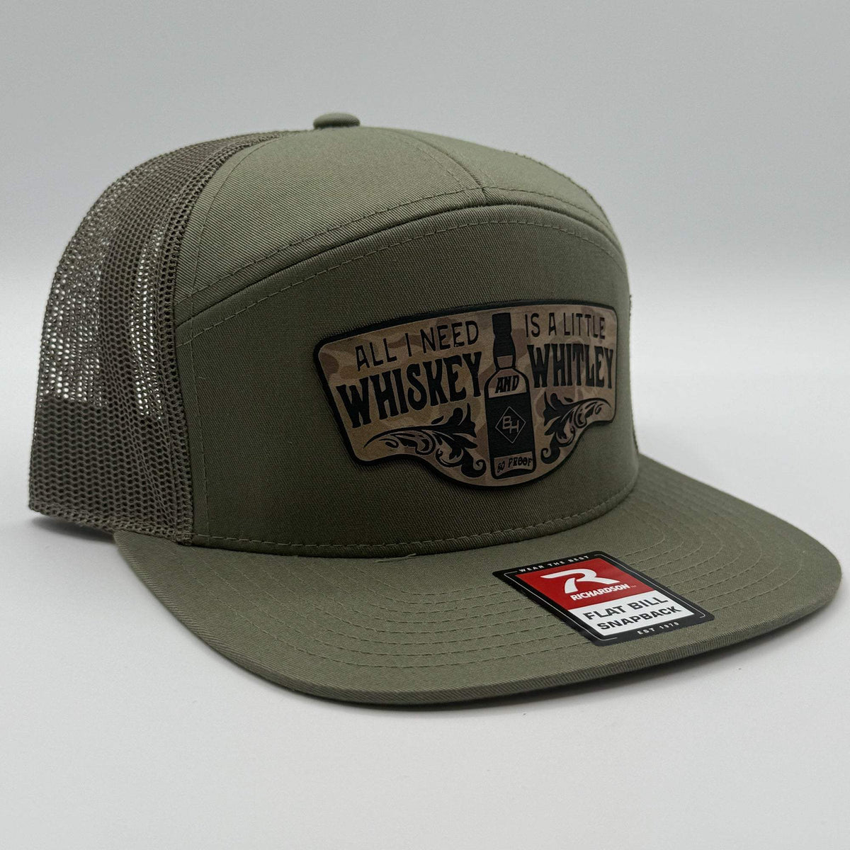 Whiskey & Whitley Patch Hat - Green / Camo