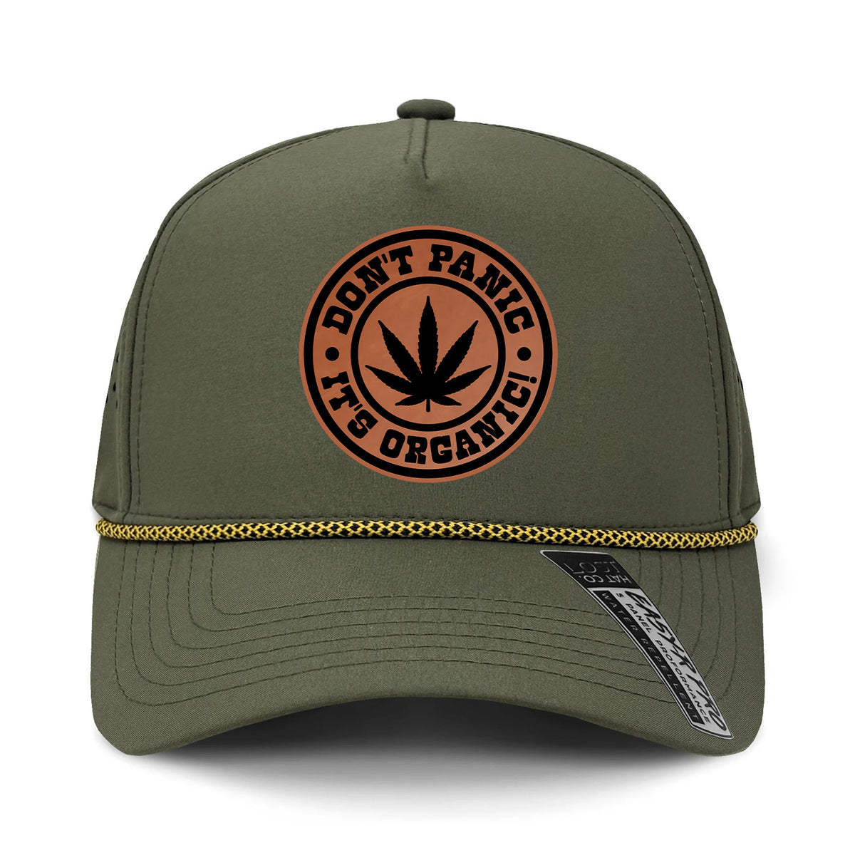 Don't Panic It's Organic Performance Leather Patch Hat