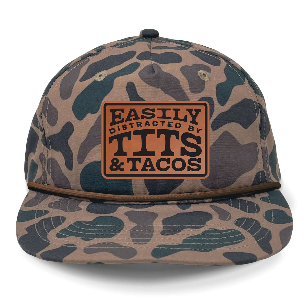 Easily Distracted By Tits & Tacos Patch Hat