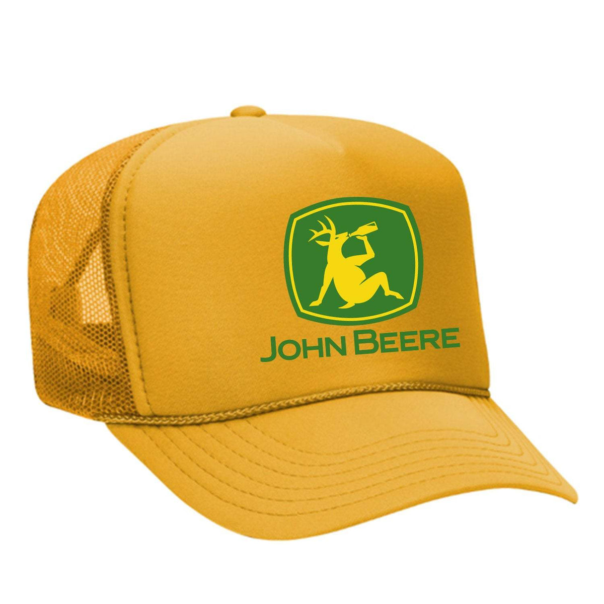 John Beere Foam Trucker Hat - Gold
