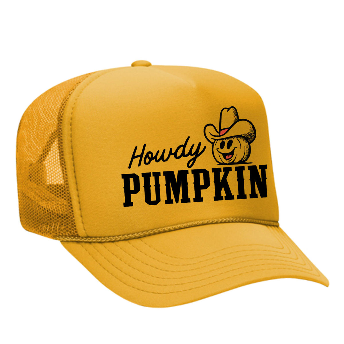 Howdy Pumpkin Foam Trucker Hat
