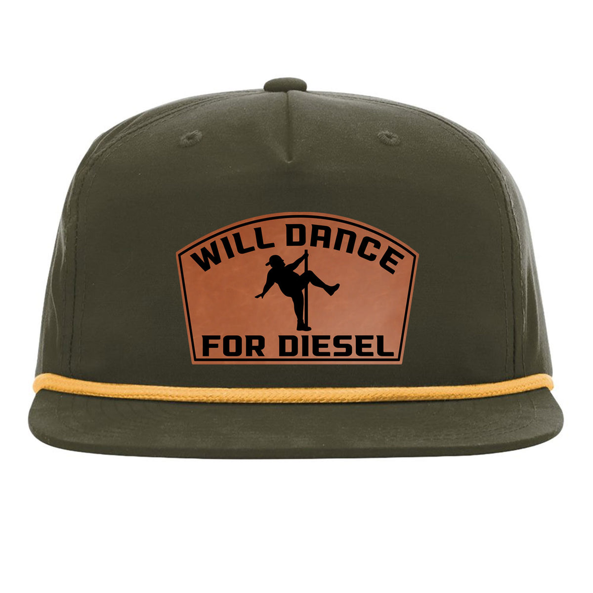Will Dance For Diesel Flat Bill Rope