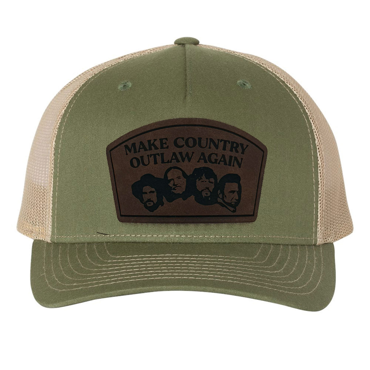 Make Country Outlaw Again Leather Patch Hat