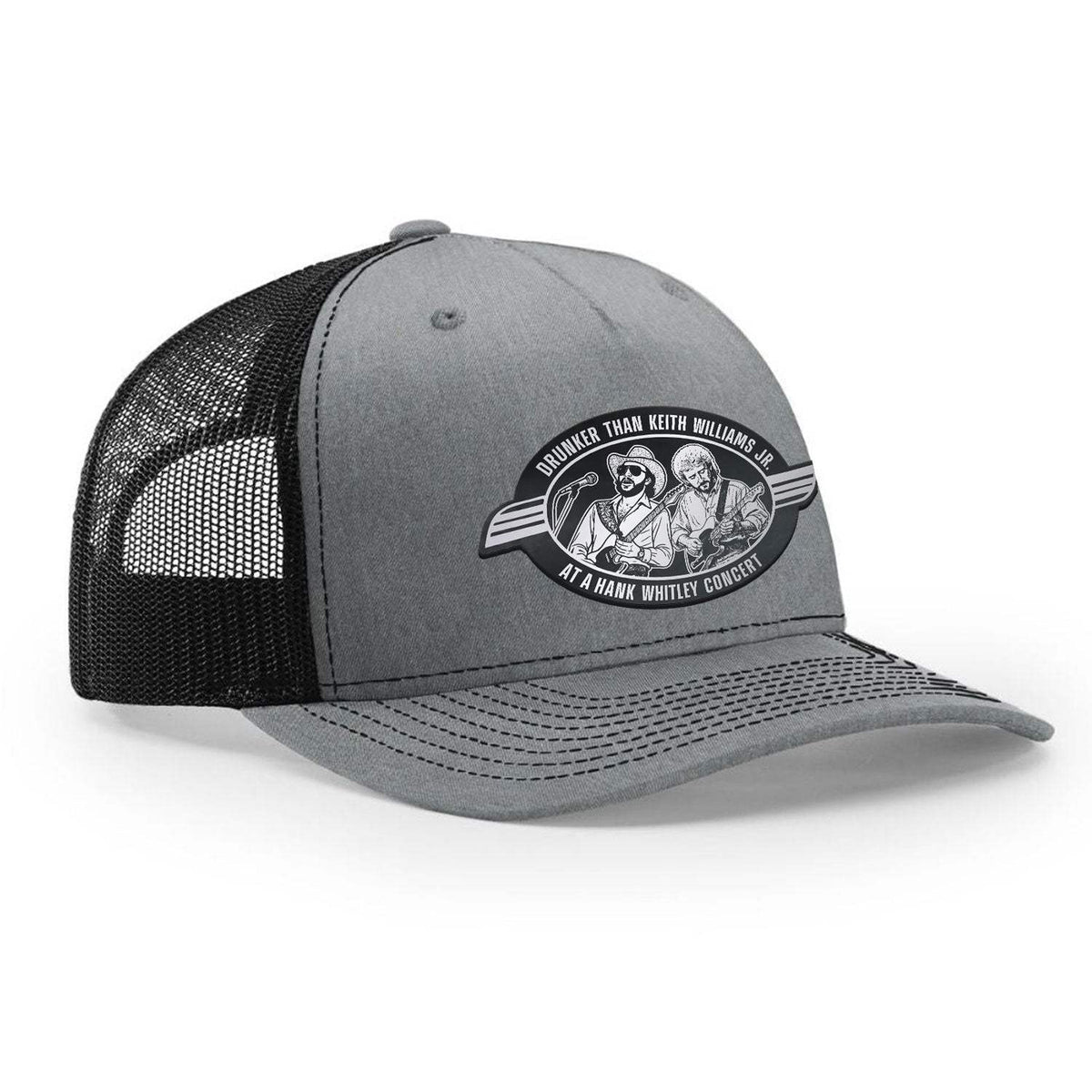 Hank Whitley Classic Trucker Hat - Heather Black