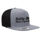Daddy Needs A Cig Embroidered Flat Bill Hat