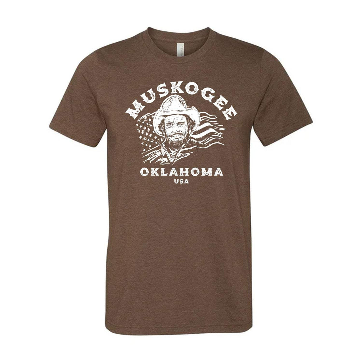 Haggard Old Flag Tee - Heather Brown