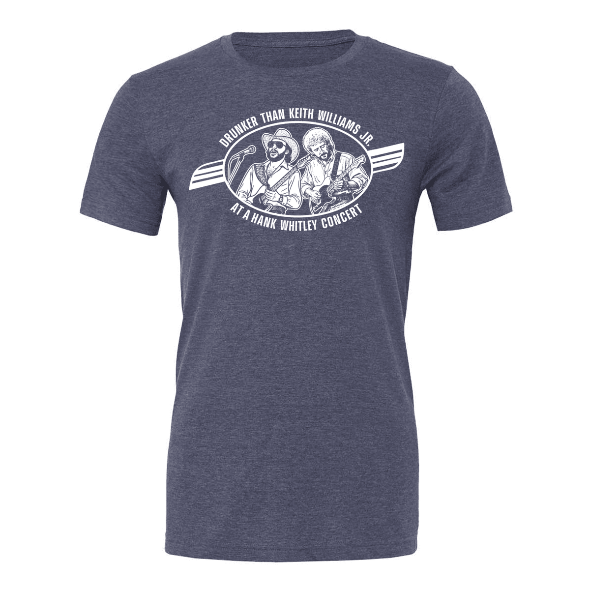 Hank Whitley Tee - Heather Navy