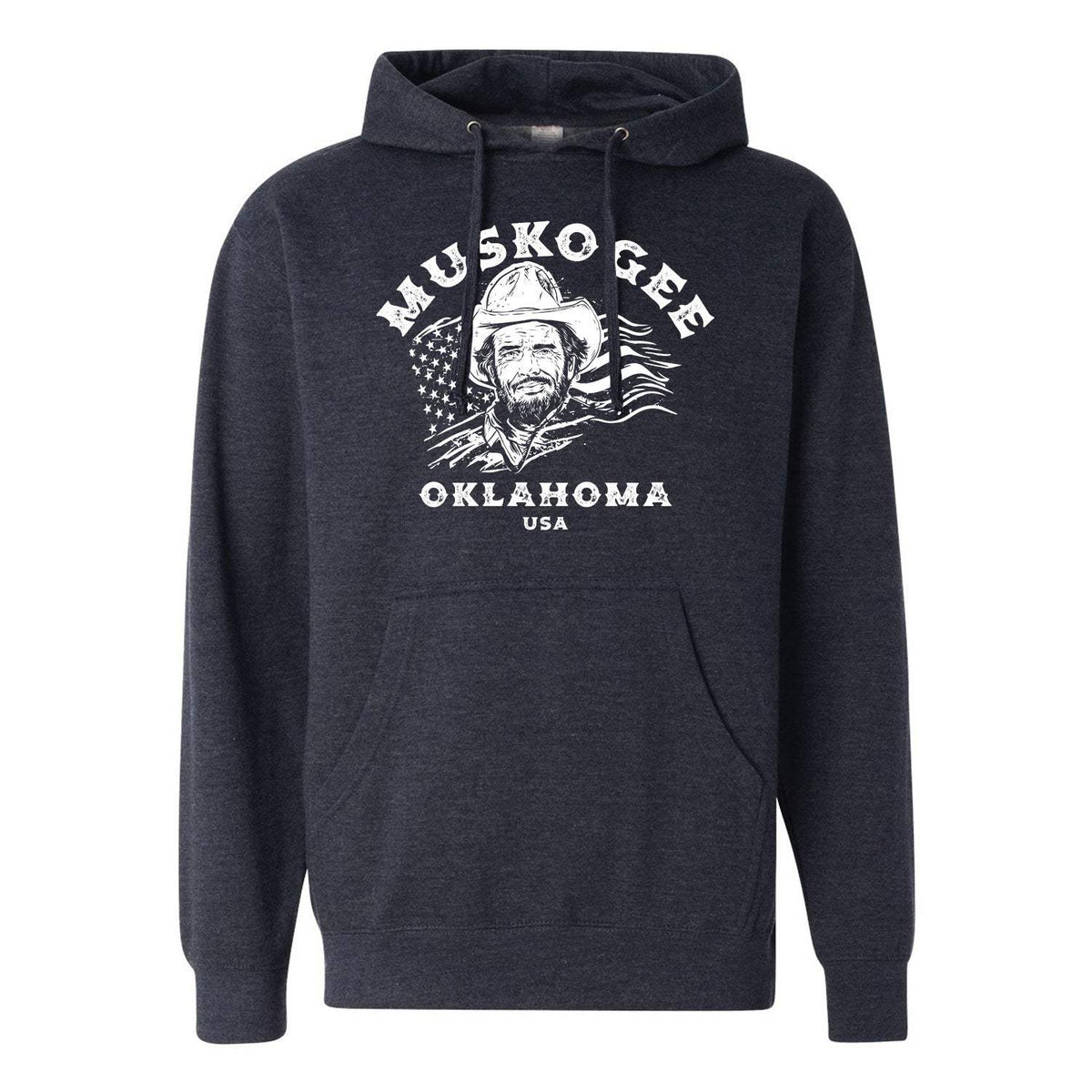 Haggard Old Flag Hoodie - Heather Navy