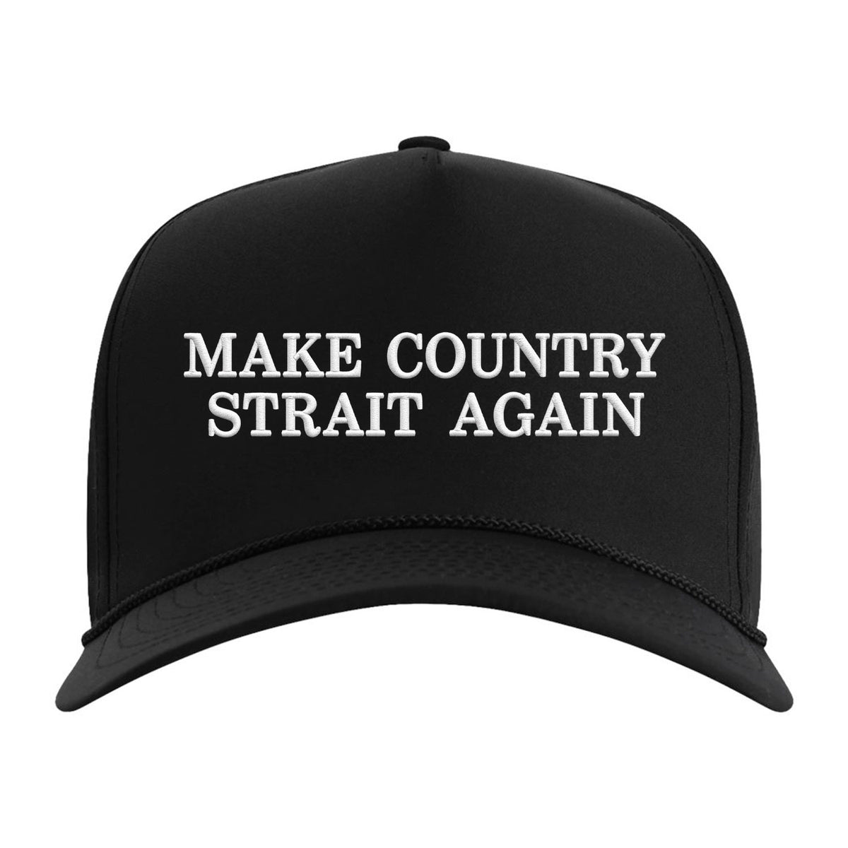 Make Country Strait Again Embroidered Rope Hat