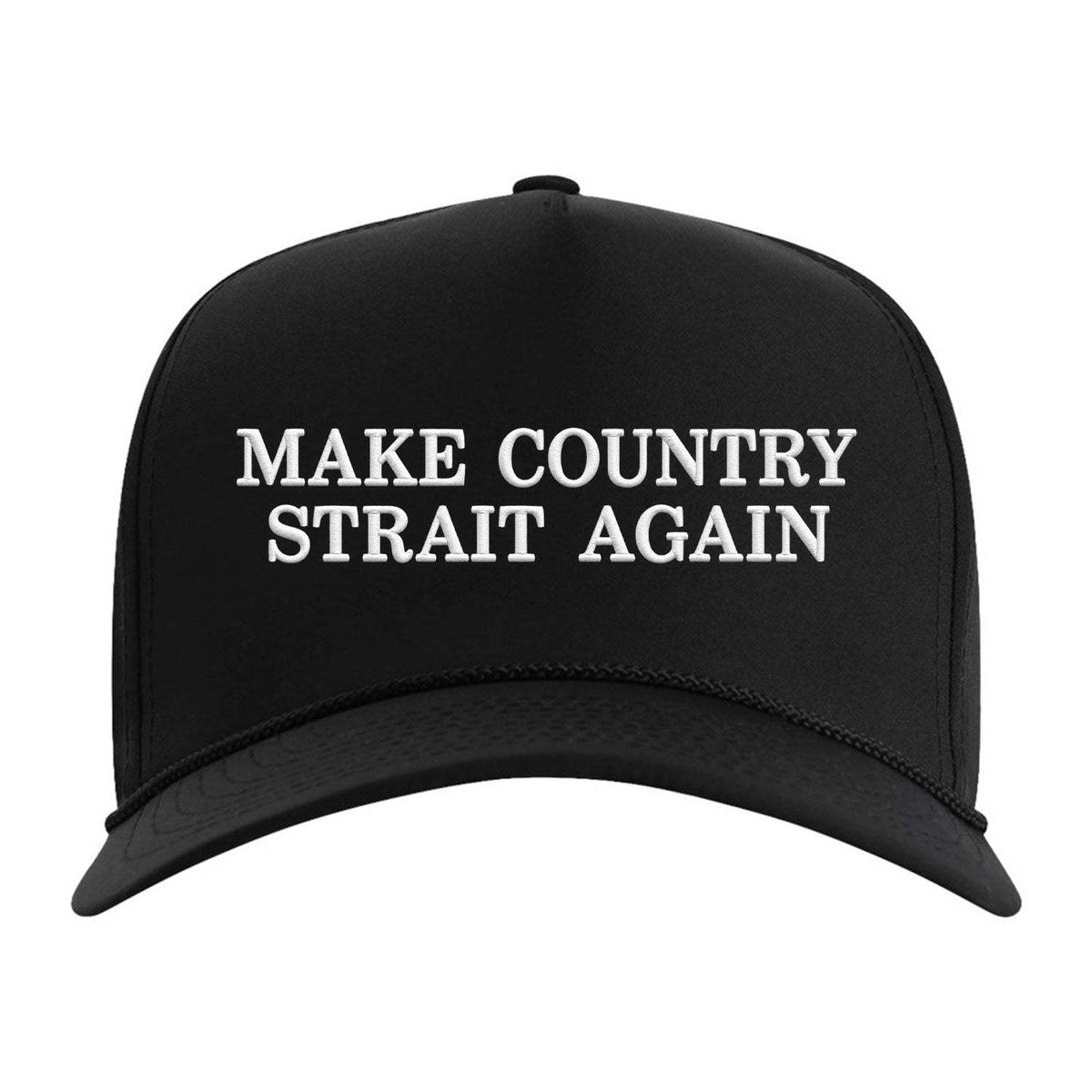 Make Country Strait Again Embroidered Rope Hat