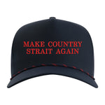 Make Country Strait Again Embroidered Rope Hat