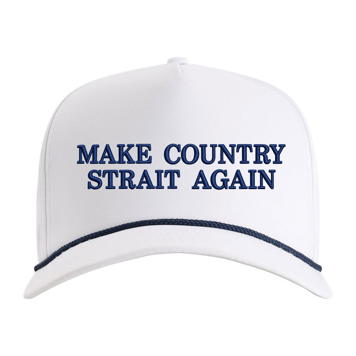 Make Country Strait Again Embroidered Rope Hat