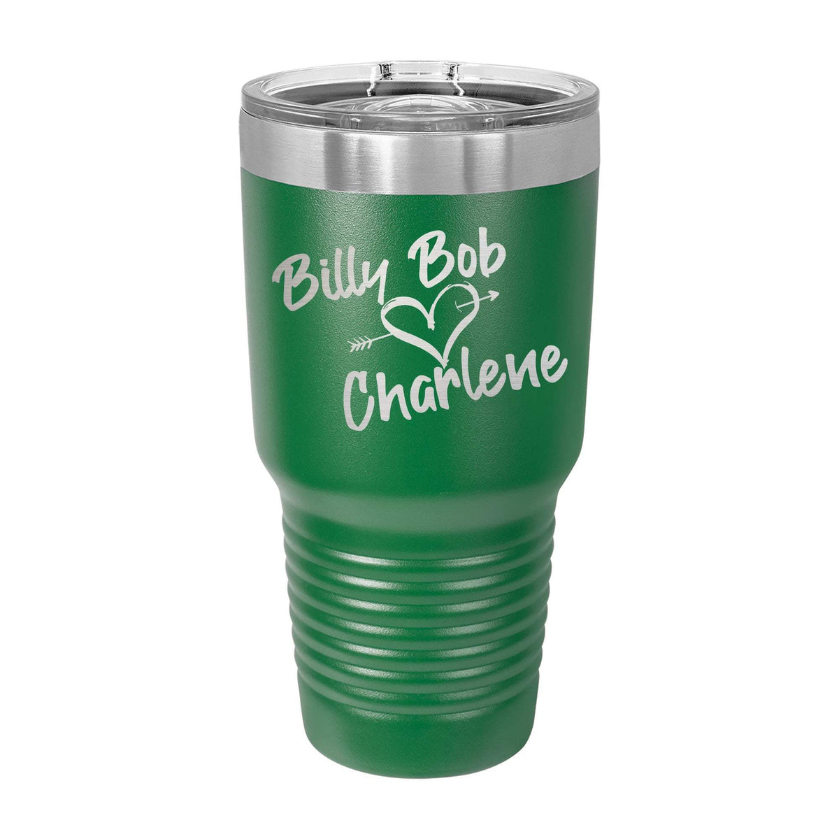 Billy Bob Loves Charlene 30oz Tumbler - Kelly / Green