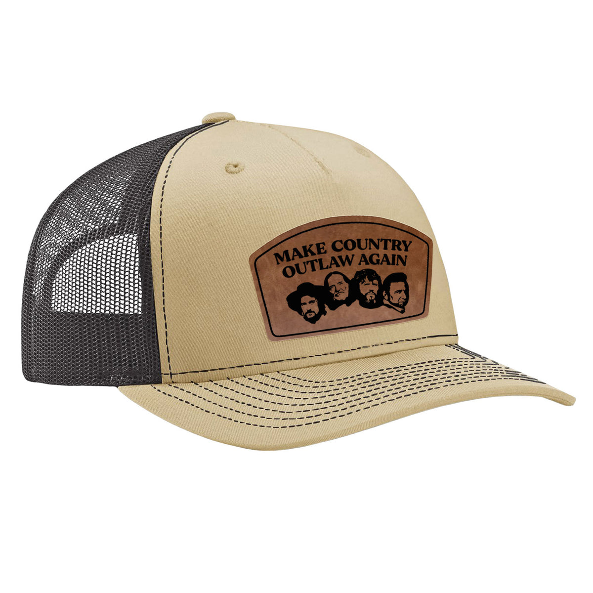 Make Country Outlaw Again Leather Patch Hat