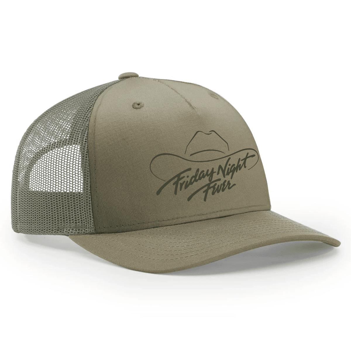 Friday Night Fever 112 Trucker Hat - Khaki / Loden