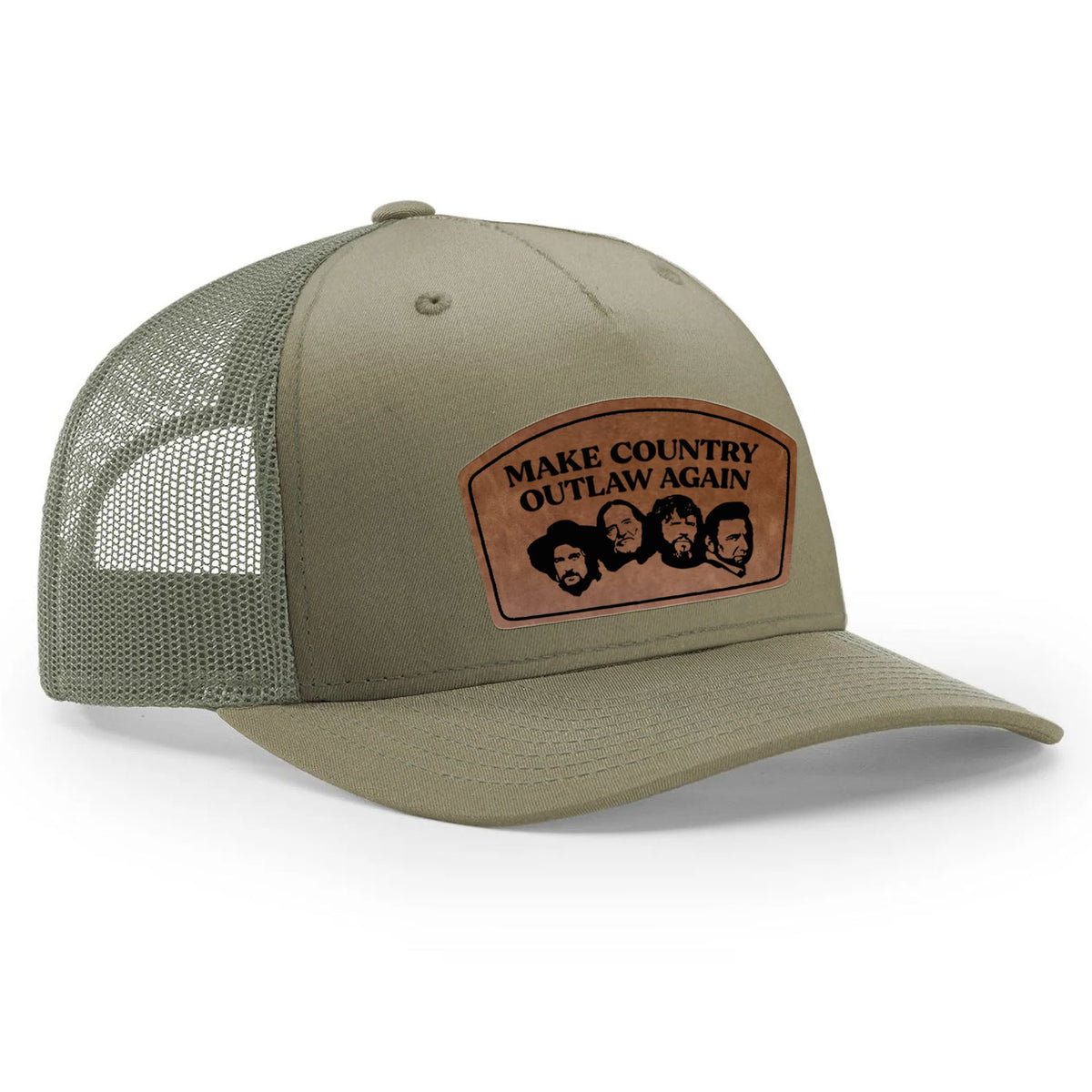 Make Country Outlaw Again Leather Patch Hat