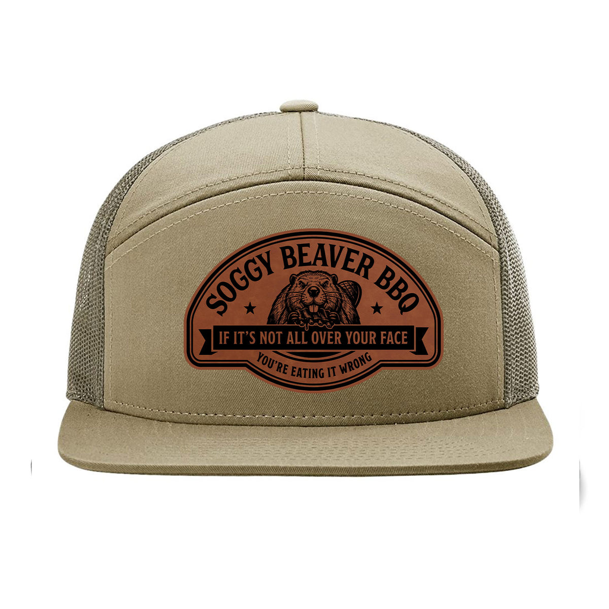 Soggy Beaver BBQ 7 Panel Hat