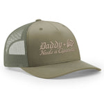 Daddy Needs A Cig Embroidered Trucker Hat