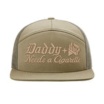 Daddy Needs A Cig Embroidered 7 Panel Hat