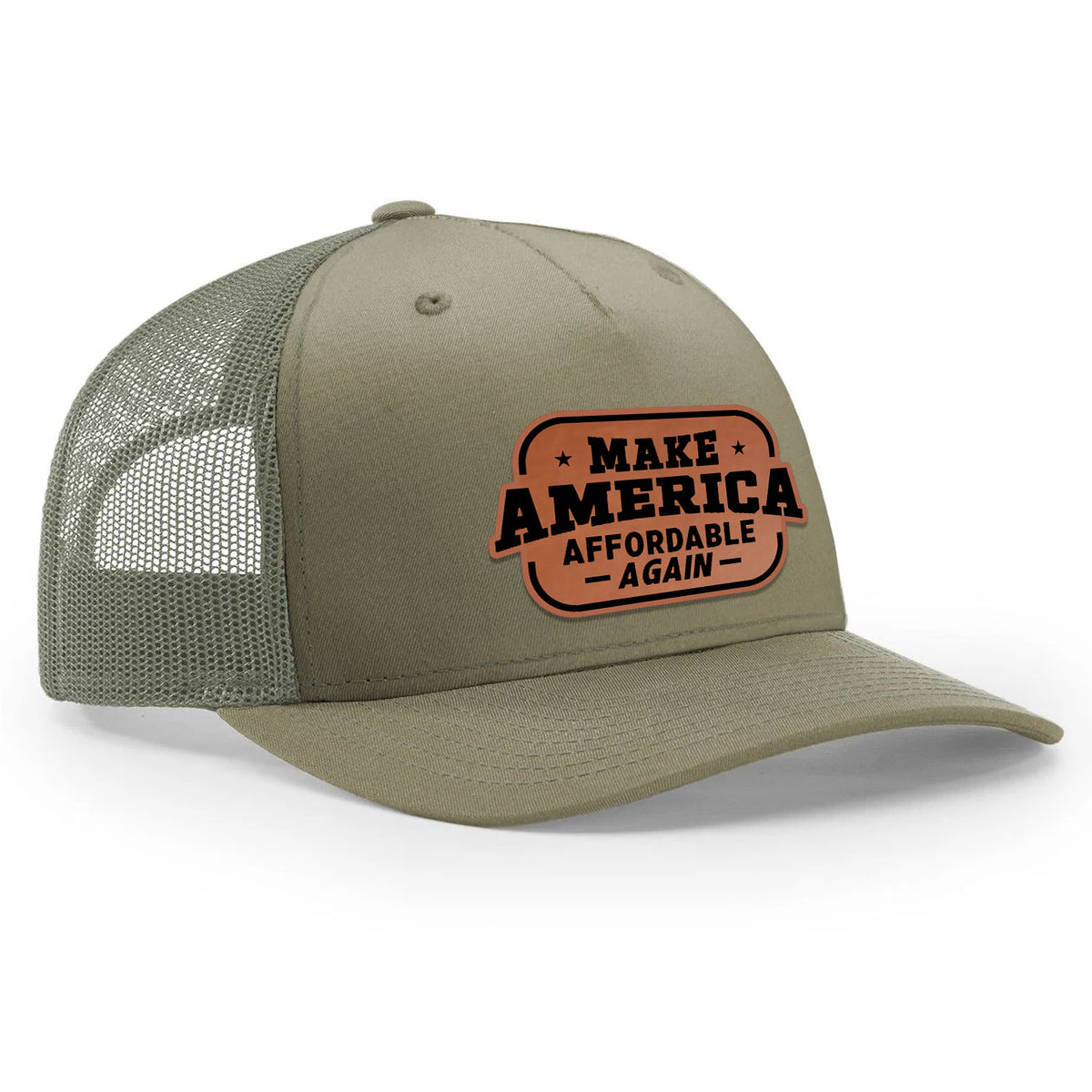 Make America Affordable Again Classic Trucker Hat - Khaki / Loden