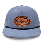 Redneck Mother Flat Bill Rope Leather Patch Hat