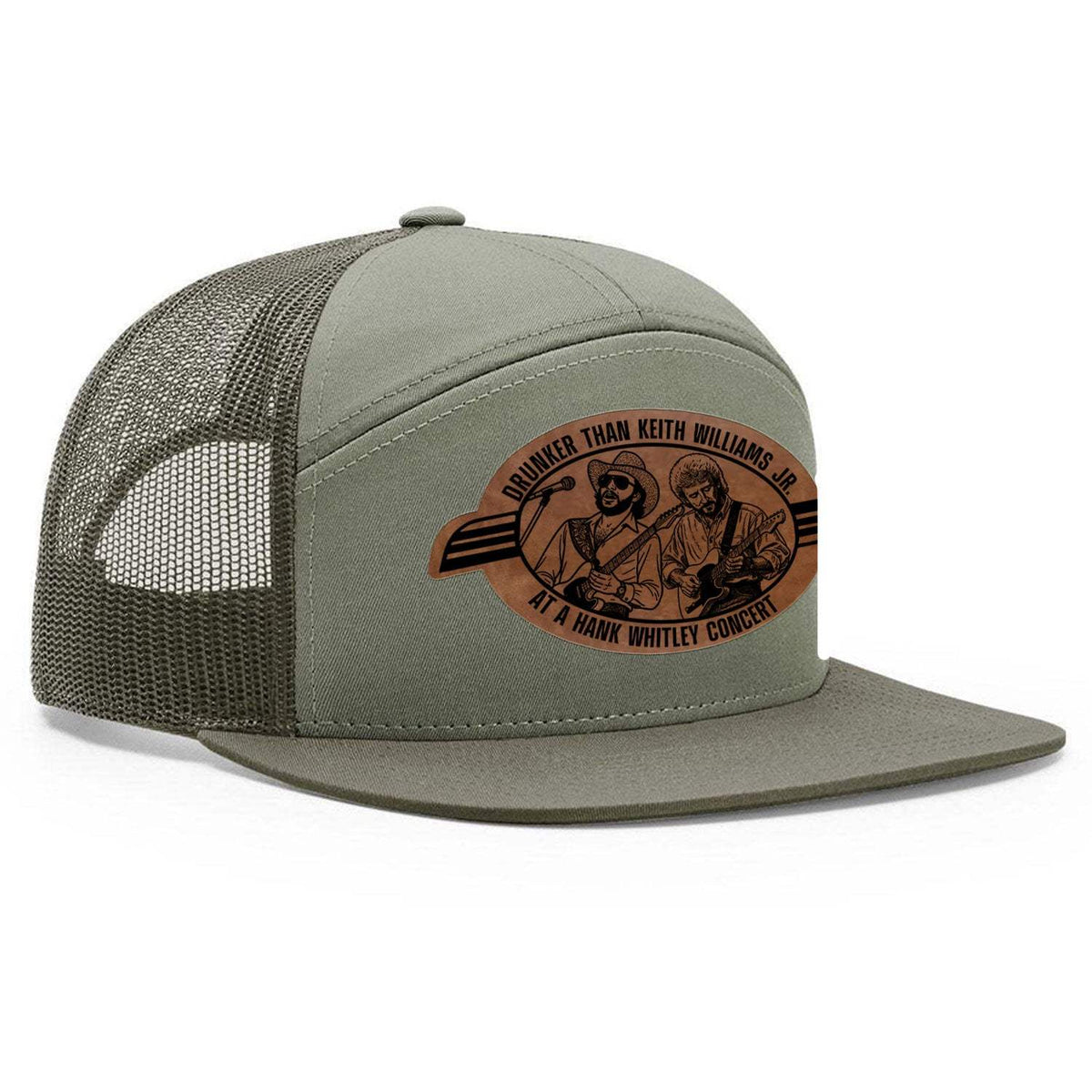 Hank Whitley 7 Panel Hat - Loden