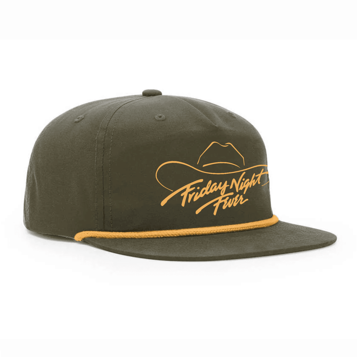 Friday Night Fever Flat Bill Hat - Loden