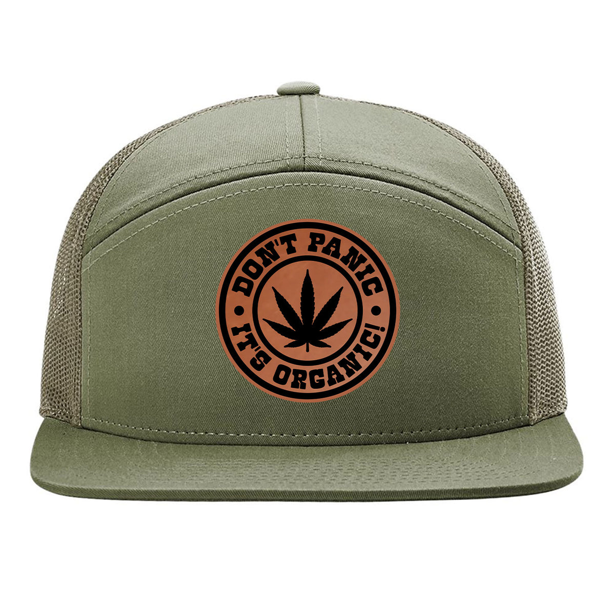 Don't Panic It's Organic 7 Panel Hat