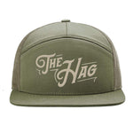 The Hag 7 Panel Embroidered Hat - Loden