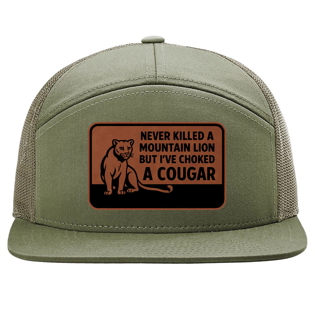 Choked A Cougar 7 Panel Hat