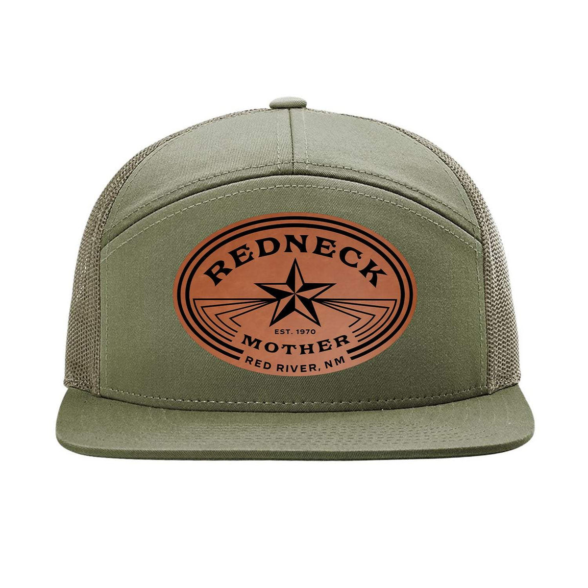 Redneck Mother 7 Panel Hat - Loden