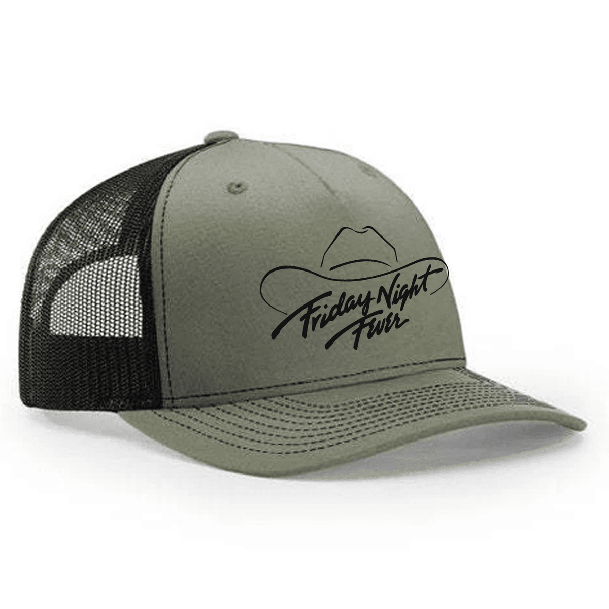 Friday Night Fever 112 Trucker Hat - Loden / Black