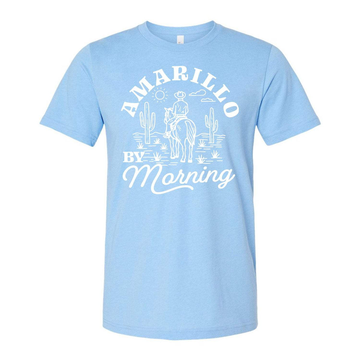 Amarillo By Morning Tee - Light Blue