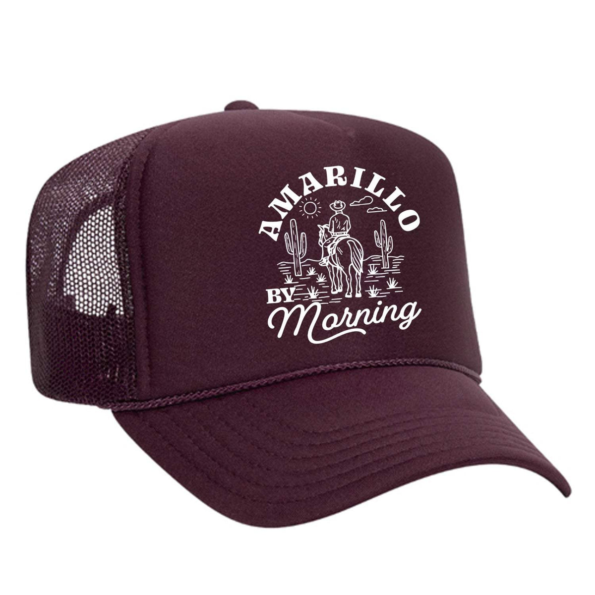 Amarillo By Morning Foam Trucker Hat - Maroon
