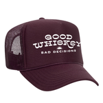 Good Whiskey Bad Decisions Foam Trucker Hat