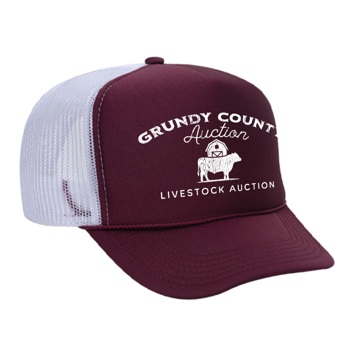 Grundy County Auction Foam Trucker Hat