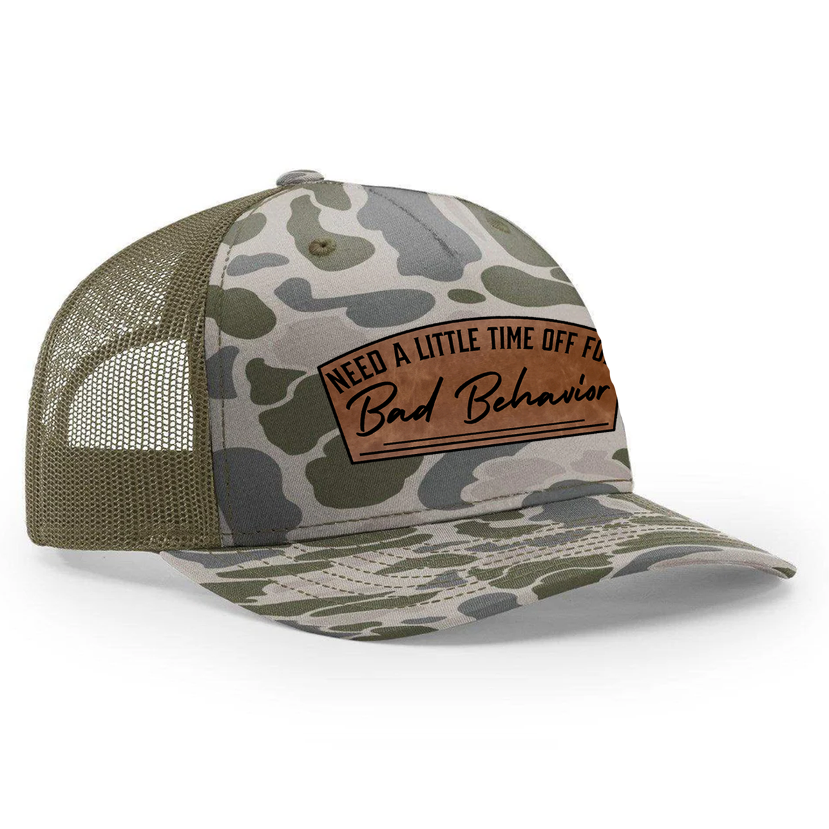 Need A Little Time Off For Bad Behavior Patch Hat