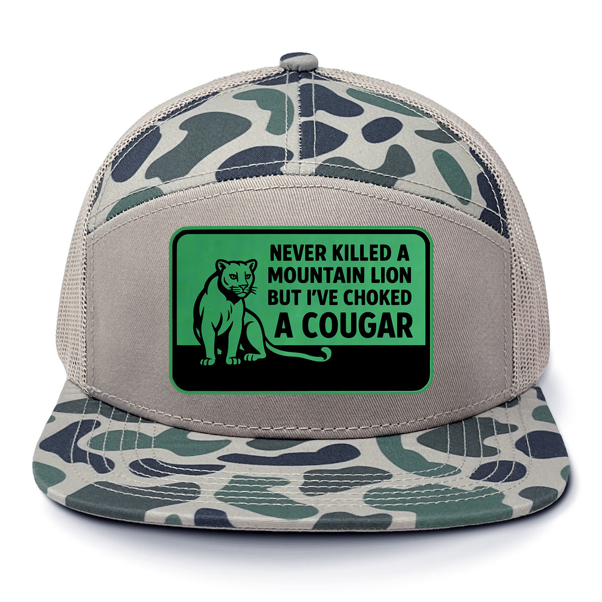Choked A Cougar 7 Panel Hat