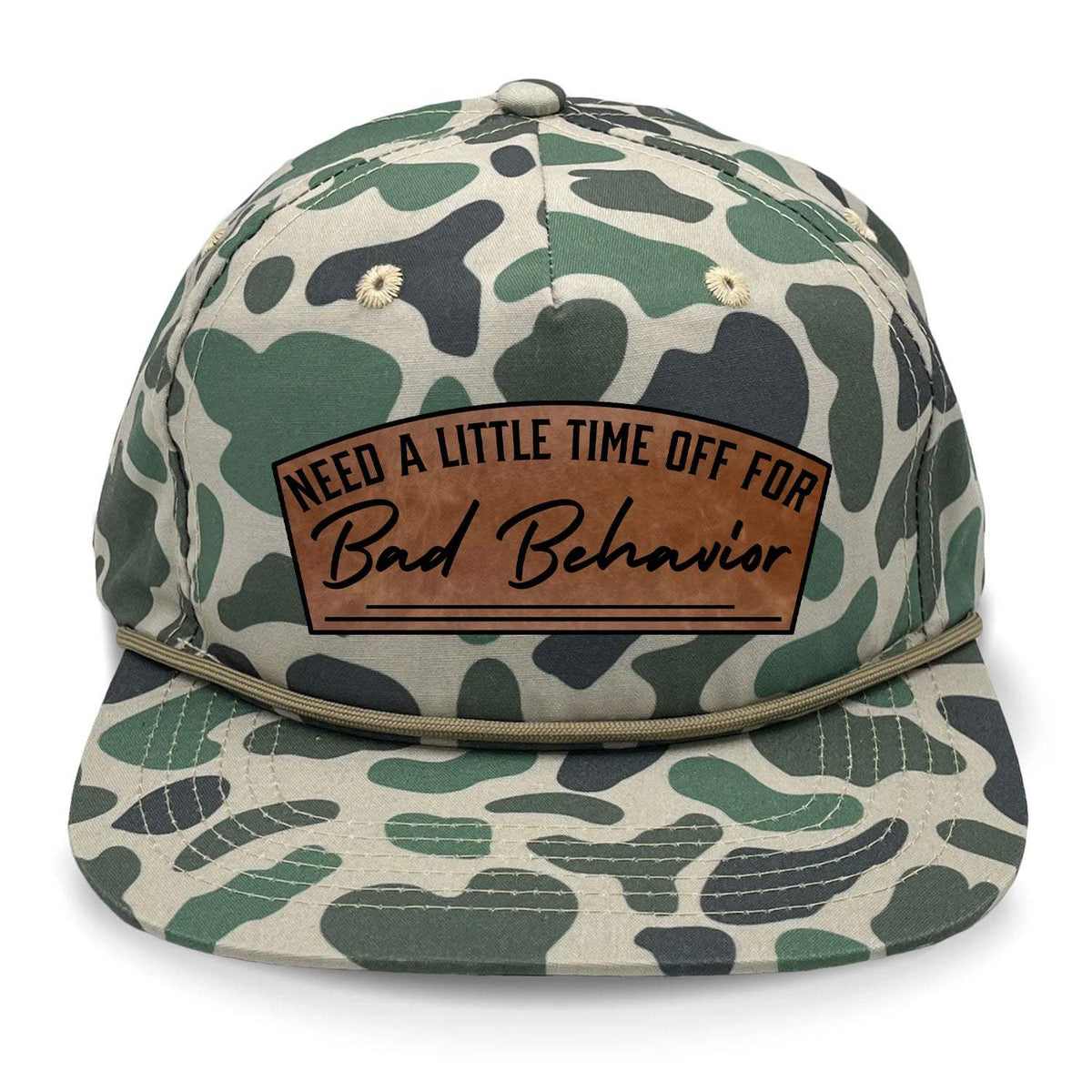 Need A Little Time Off For Bad Behavior Flat Bill Rope - Marsh