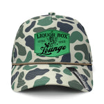 The Liquor Box Lounge Performance Leather Patch Hat